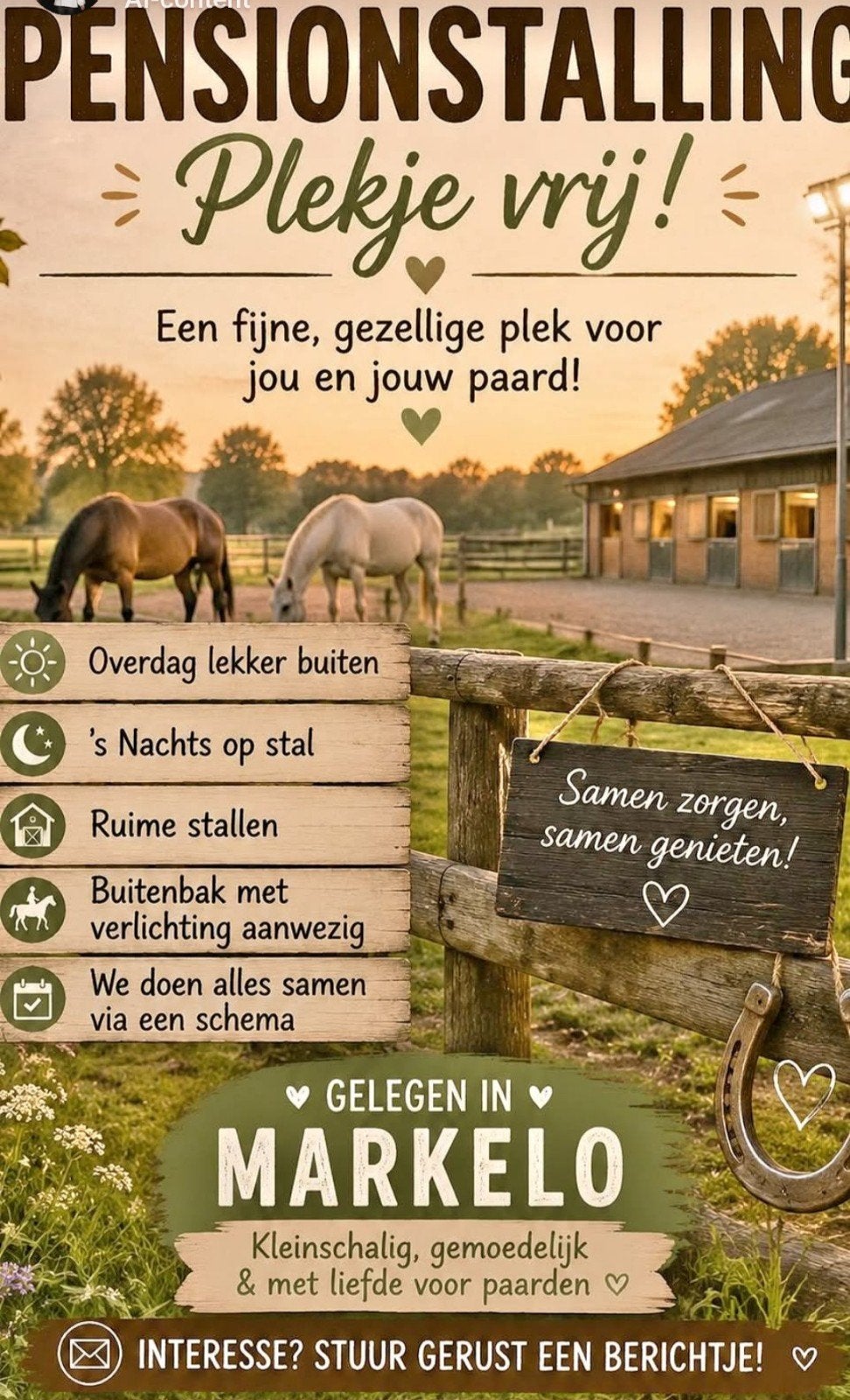 Pensionstalling aangeboden, Weidegang, 2 of 3 paarden of pony's