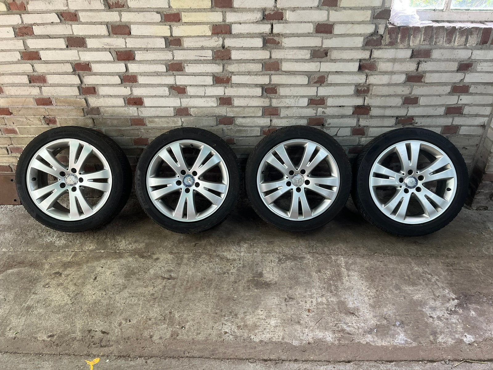 Mercedes w204 velgen 225/45/17, Auto-onderdelen, Ophalen, Velg(en), 17 inch, Zomerbanden