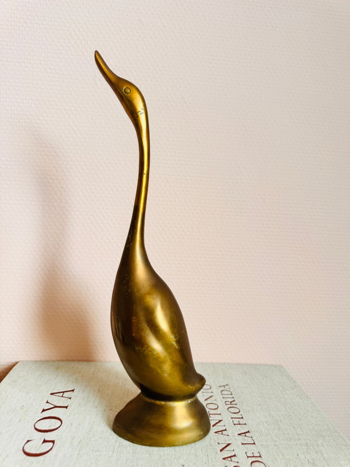 Vintage Messing vogel groot, Ophalen of Verzenden