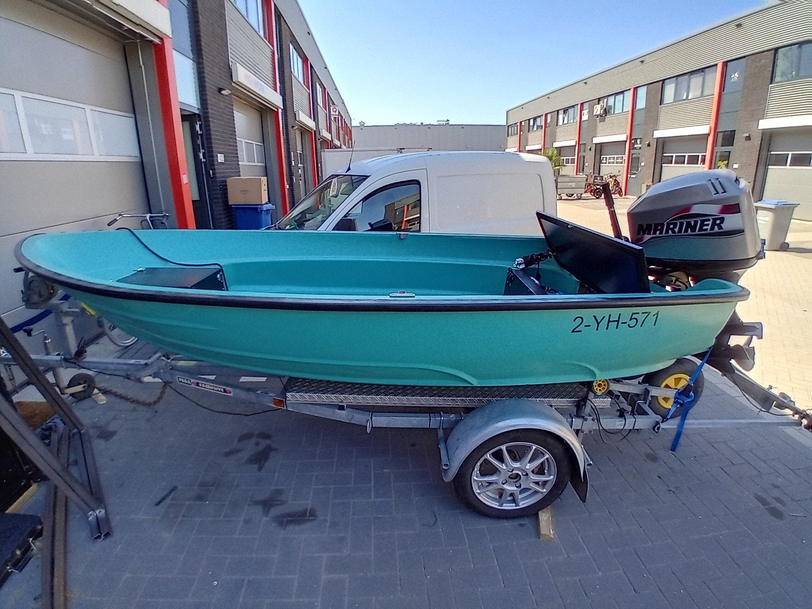 with 300 kmv met 50 pk mariner, Ophalen, ., Zo goed als nieuw, .