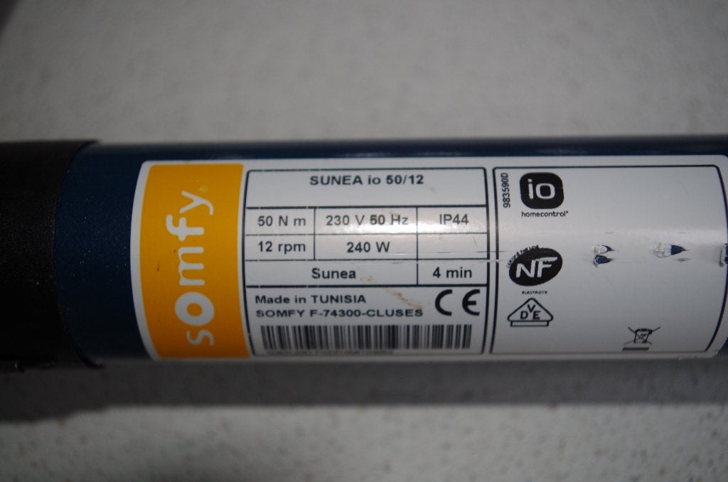 Somfy motor voor zonnescherm, Ophalen of Verzenden, Zo goed als nieuw, Overige typen, Elektrisch