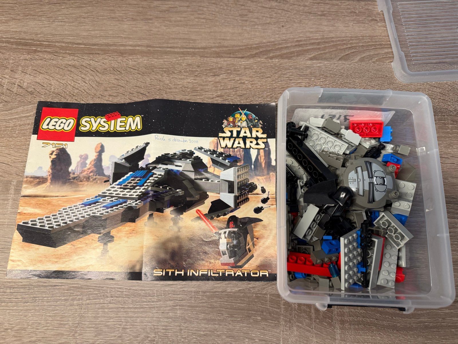 Lego Star Wars 7151 Sith Infiltrator met instructies, Gebruikt, Star Wars, Lego, Ophalen of Verzenden