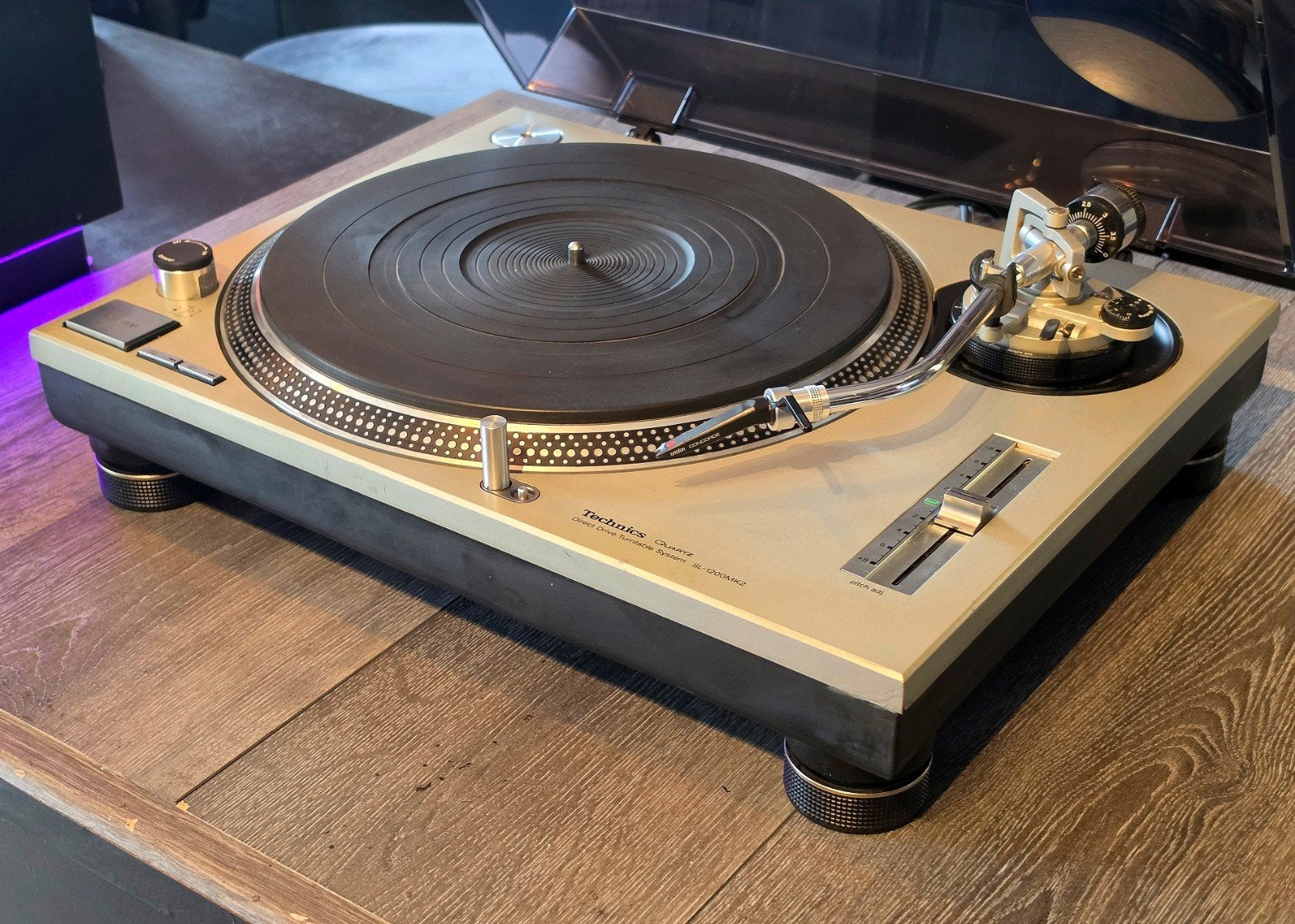 TECHNICS SL1200 MK2 • GEREVISEERD • VINTAGE • GARANTIE, Matsushita Electric Industrial Co.ltd, Refurbished, Pitch-regelaar, Ophalen of Verzenden