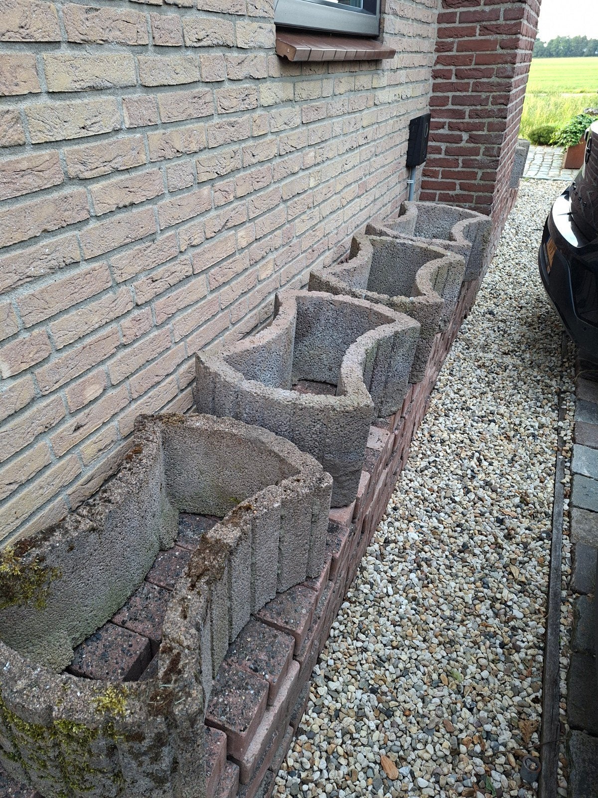 Betonnen bloembakken voor tuin of balkon, Ophalen, Gebruikt, Minder dan 30 cm, Balkon