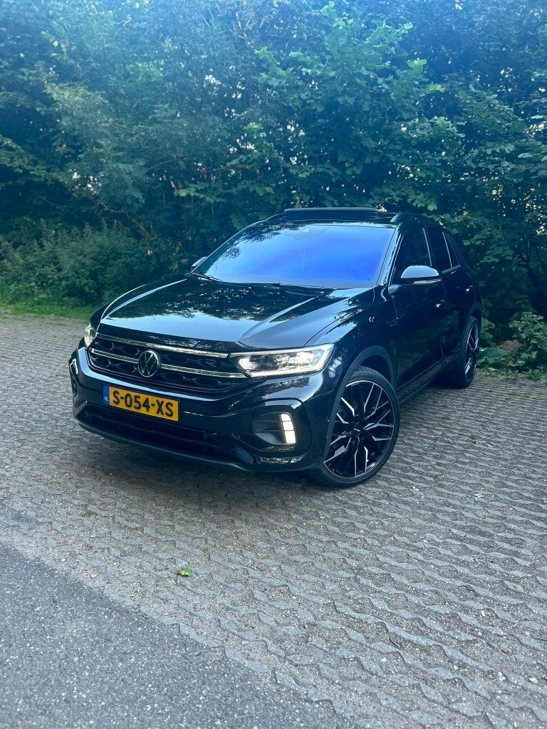 Volkswagen T-Roc 1.5 TSI 150pk 7-DSG 2022 Black Edition, Auto's, Volkswagen, 1258 kg, 4 cilinders, Alcantara, Zwart
