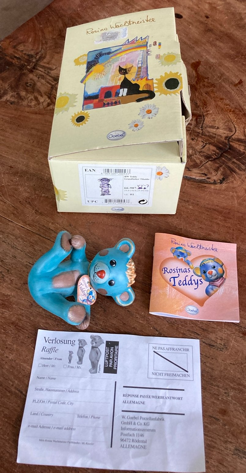 Goebel beertje Teddy Velio Rosinas Wachtmeister, Ophalen of Verzenden, Zo goed als nieuw, Dier