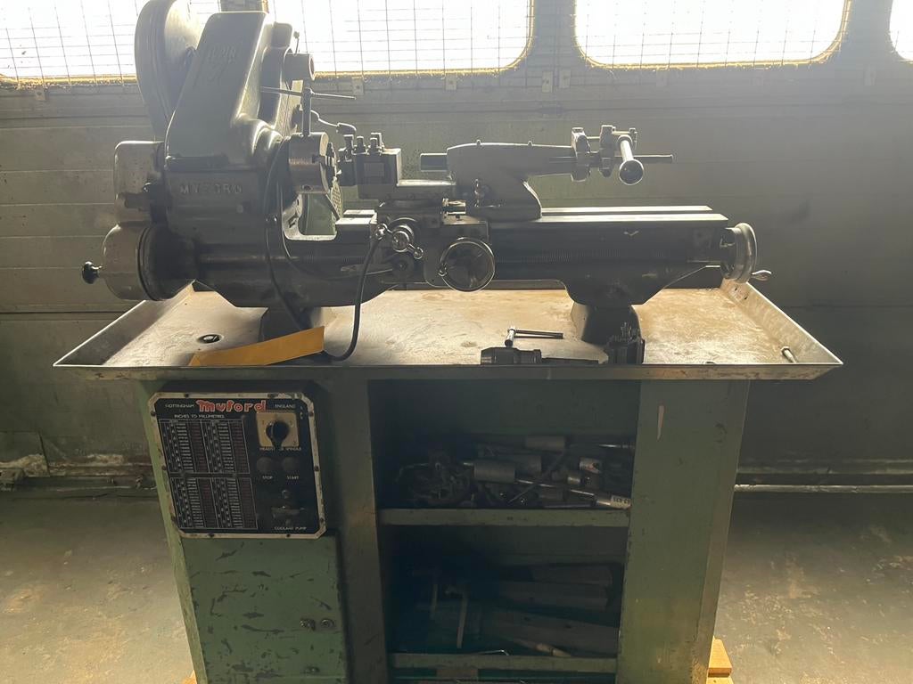 Myford super 7 schuurvonsd 220 volt, Ophalen of Verzenden, Zo goed als nieuw, Metaaldraaibank