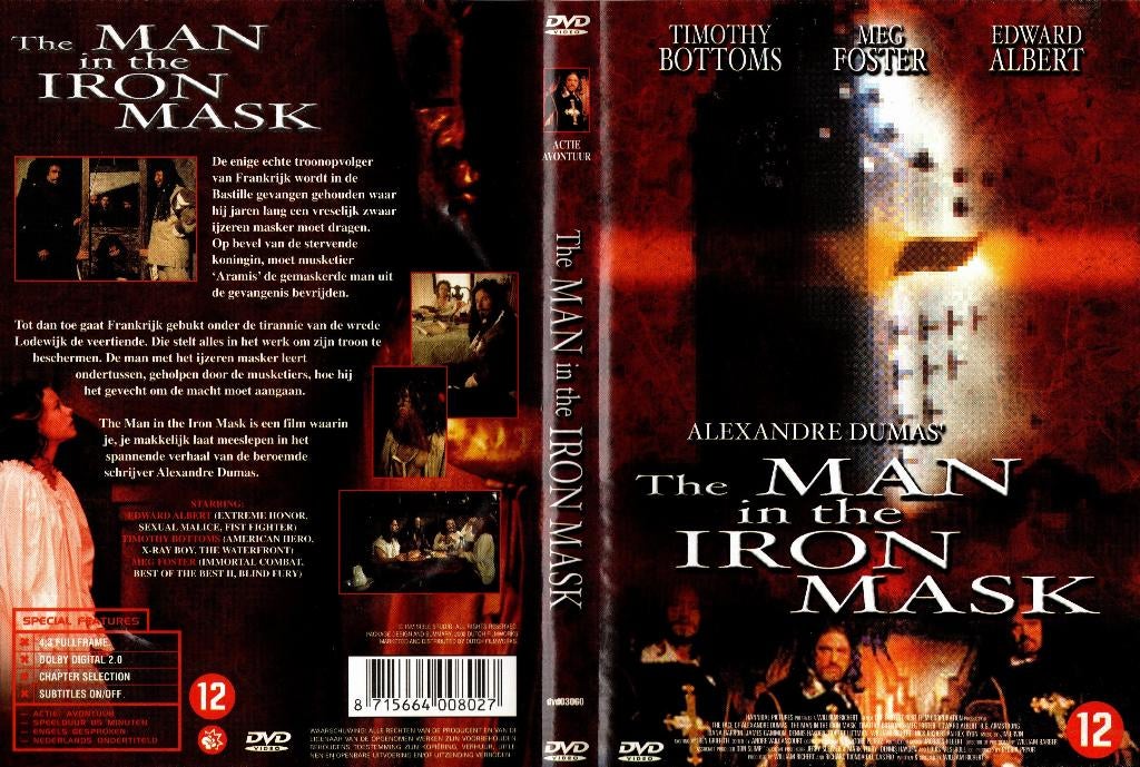 The Man in the Iron Mask, Vanaf 12 jaar, Ophalen of Verzenden, Zo goed als nieuw