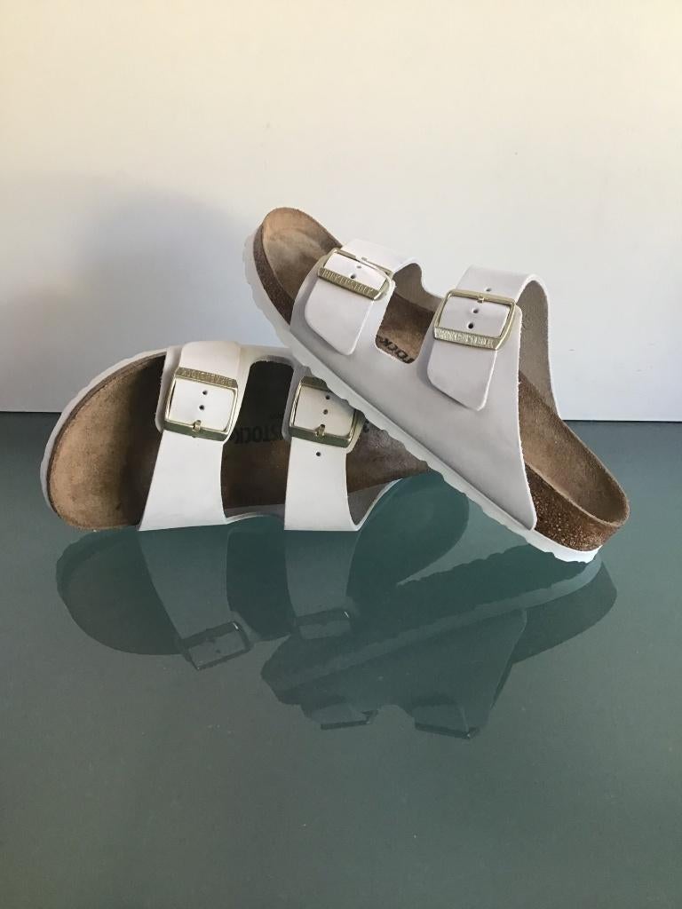 Birkenstock 39 Arizona slippers Nieuw! | Gratis verzenden, Kleding | Dames, Schoenen, Slippers, Verzenden, Wit, Nieuw