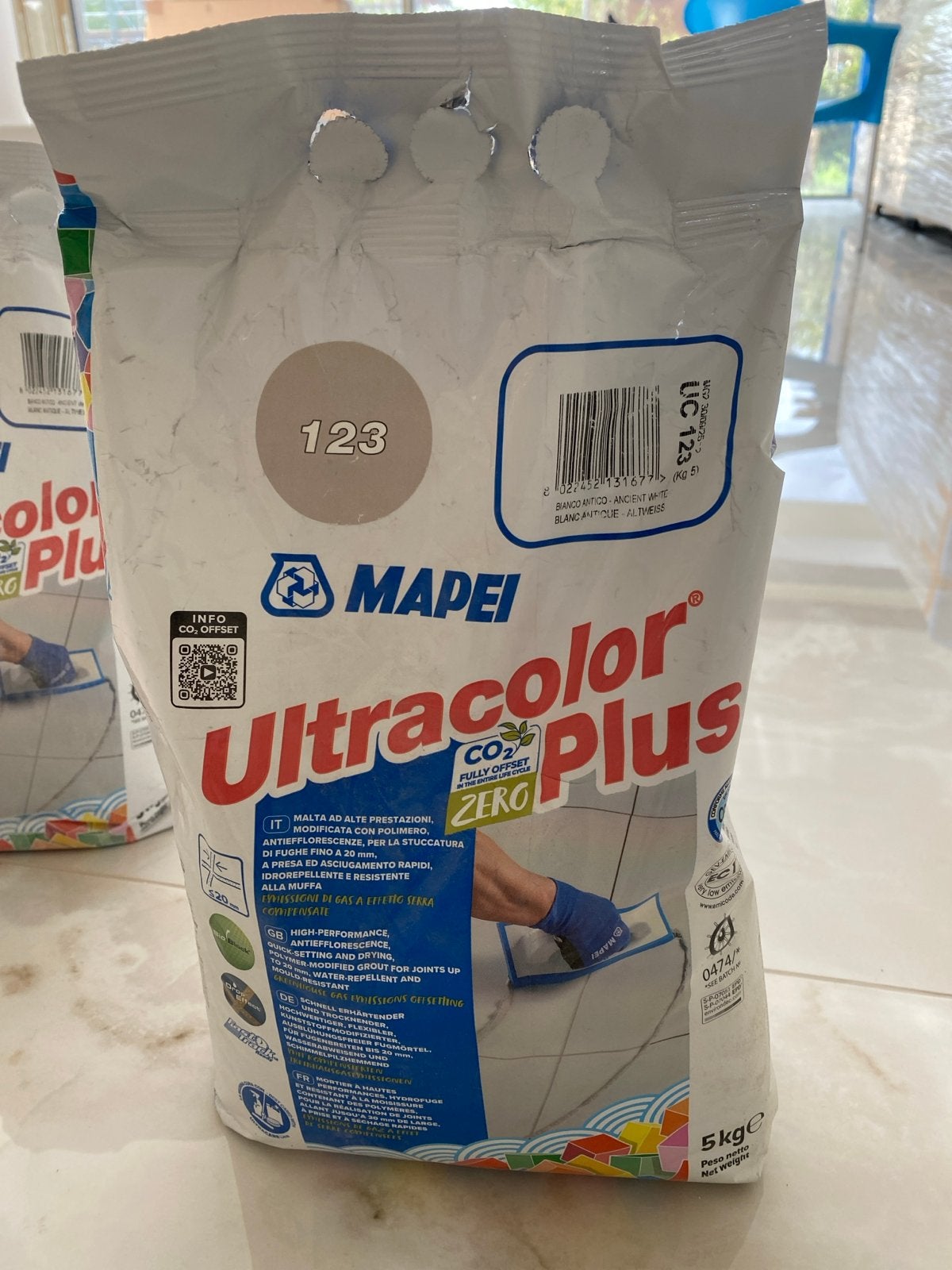 Mapei Ultracolor Plus 123 voegmiddel (5kg), Overige typen, Nieuw, 10 m² of meer, Overige materialen