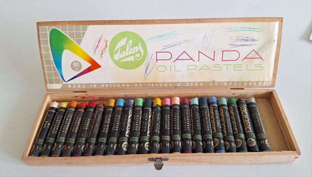 Talens oil pastel vintage, Ophalen of Verzenden, Zo goed als nieuw, Overige typen