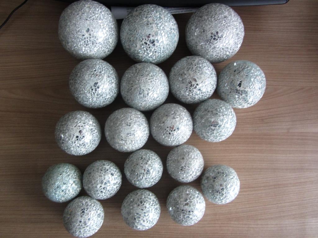 19 glazen ballen / 4 maten, Ophalen of Verzenden, Nieuw