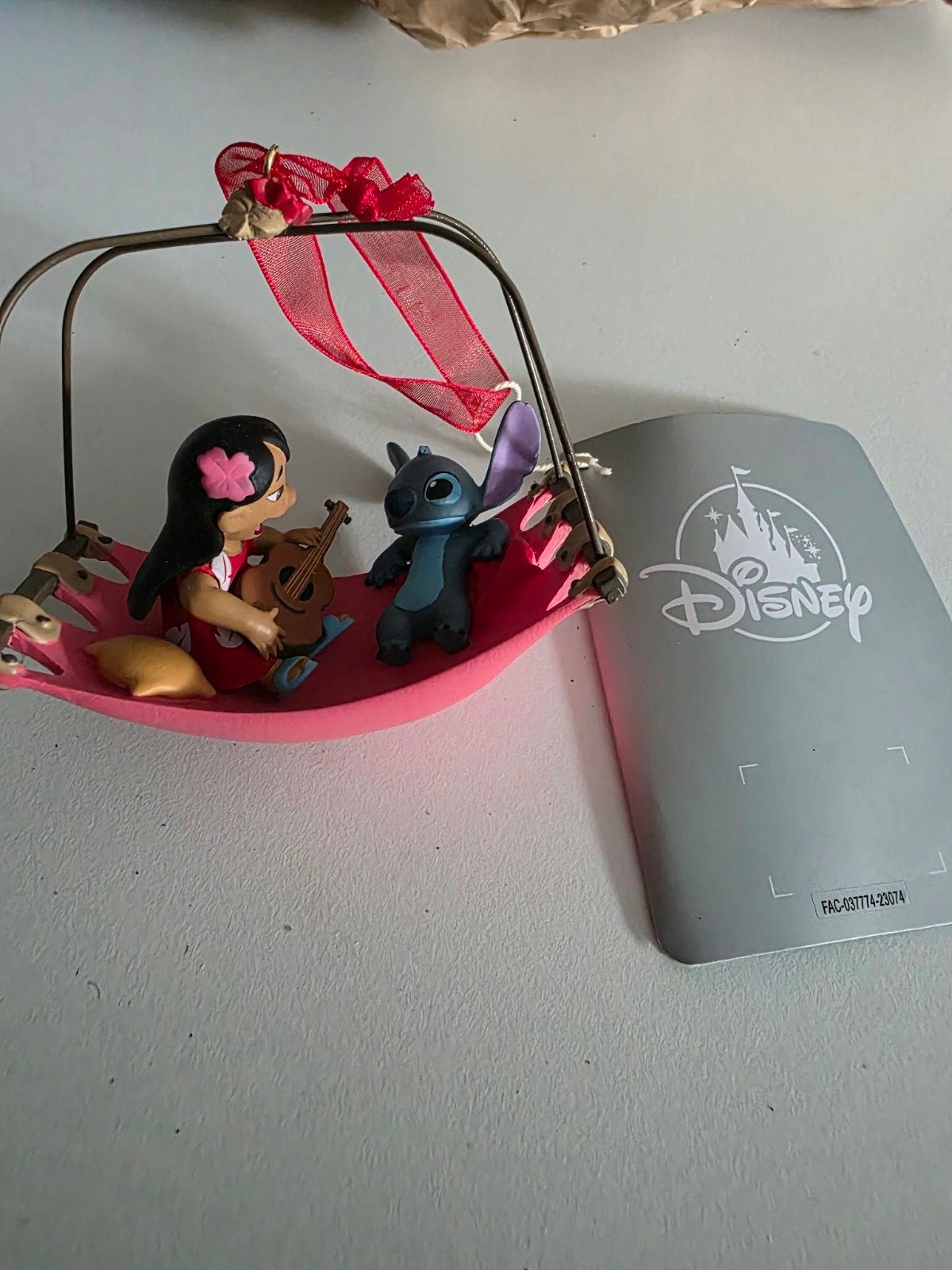 Lilo en Stitch hangmat ornament Disney, Verzamelen, Ophalen of Verzenden, Overige figuren, Nieuw, Beeldje of Figuurtje