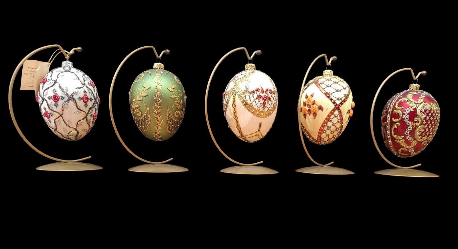 Decoratieve Fabergé-stijl glazen eieren, Ophalen, Nieuw