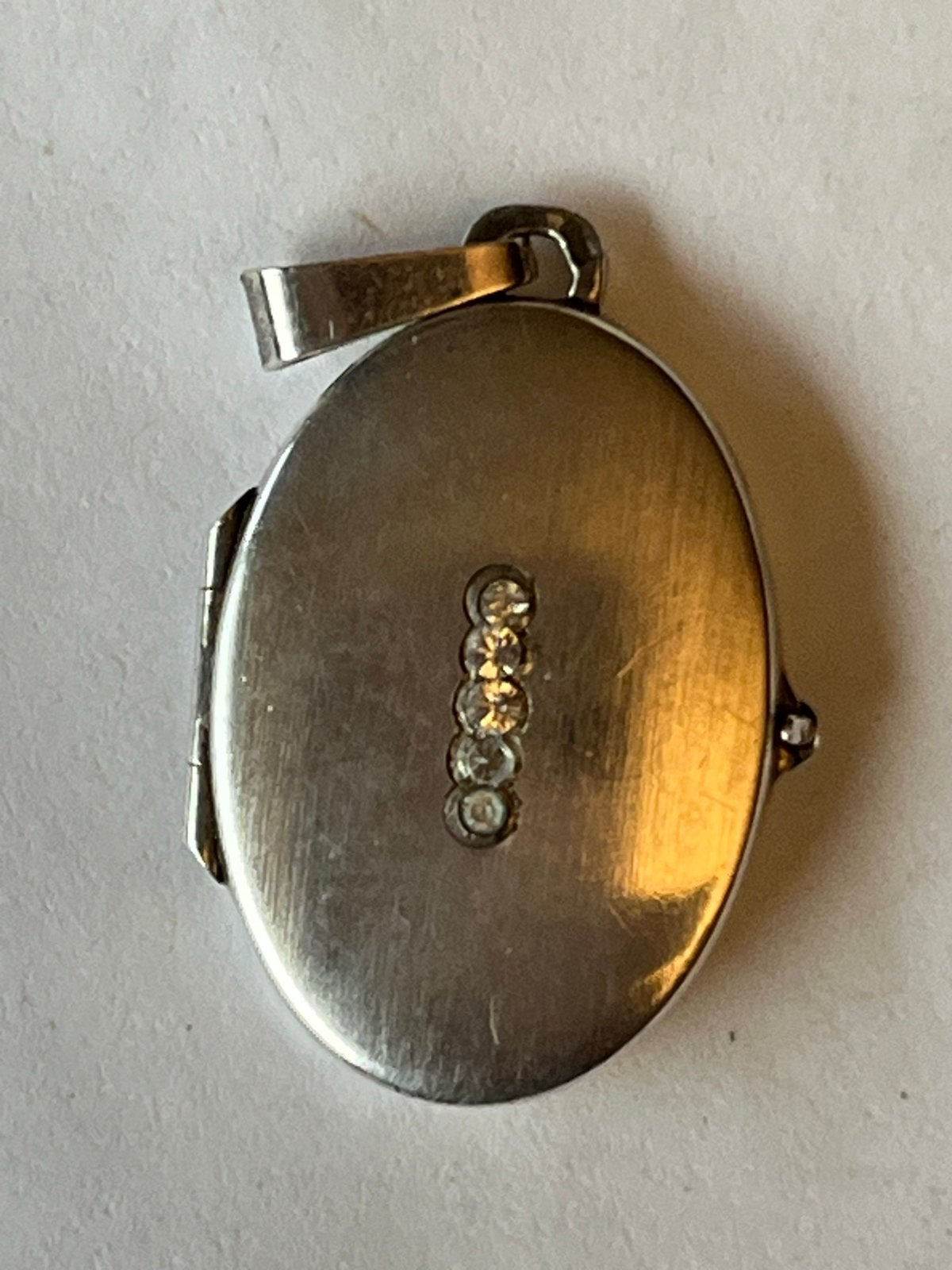 Zilveren Medaillon Hanger met Saffier - Gekeurd & Gaaf, Verzenden, Zo goed als nieuw, Met edelsteen, Zilver