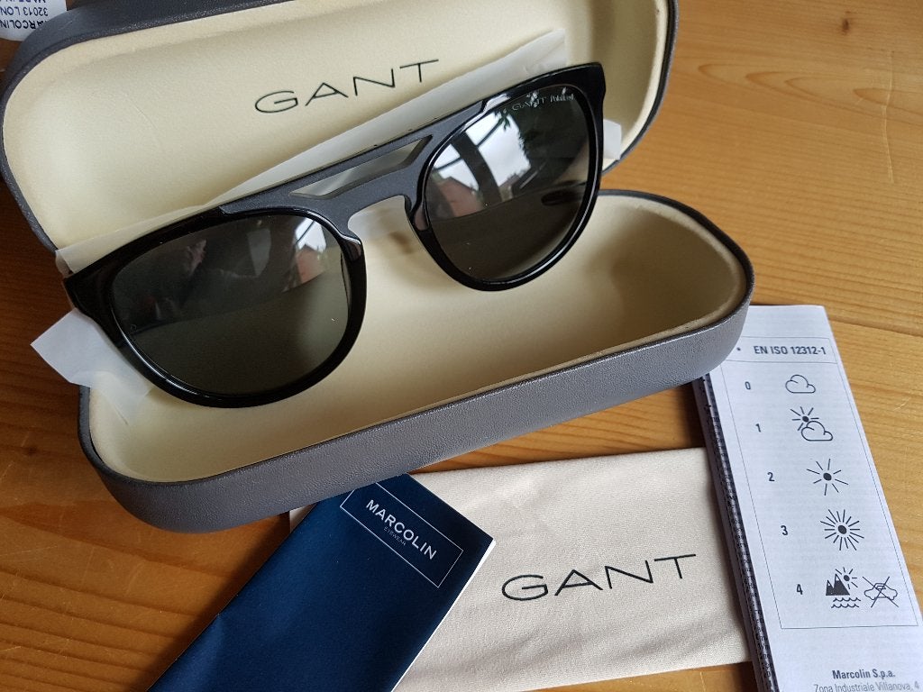Gant Zonnebril Compleet en Nieuw in koker, Overige merken, Zonnebril, Verzenden, Zwart