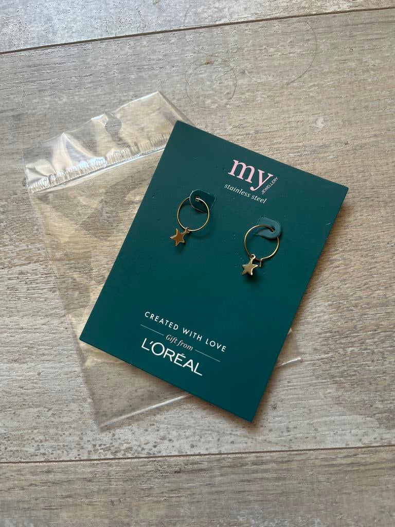 My Jewellery Gouden Sterren Oorbellen - Gloednieuw, Overige materialen, Hangers, Nieuw, Ophalen of Verzenden