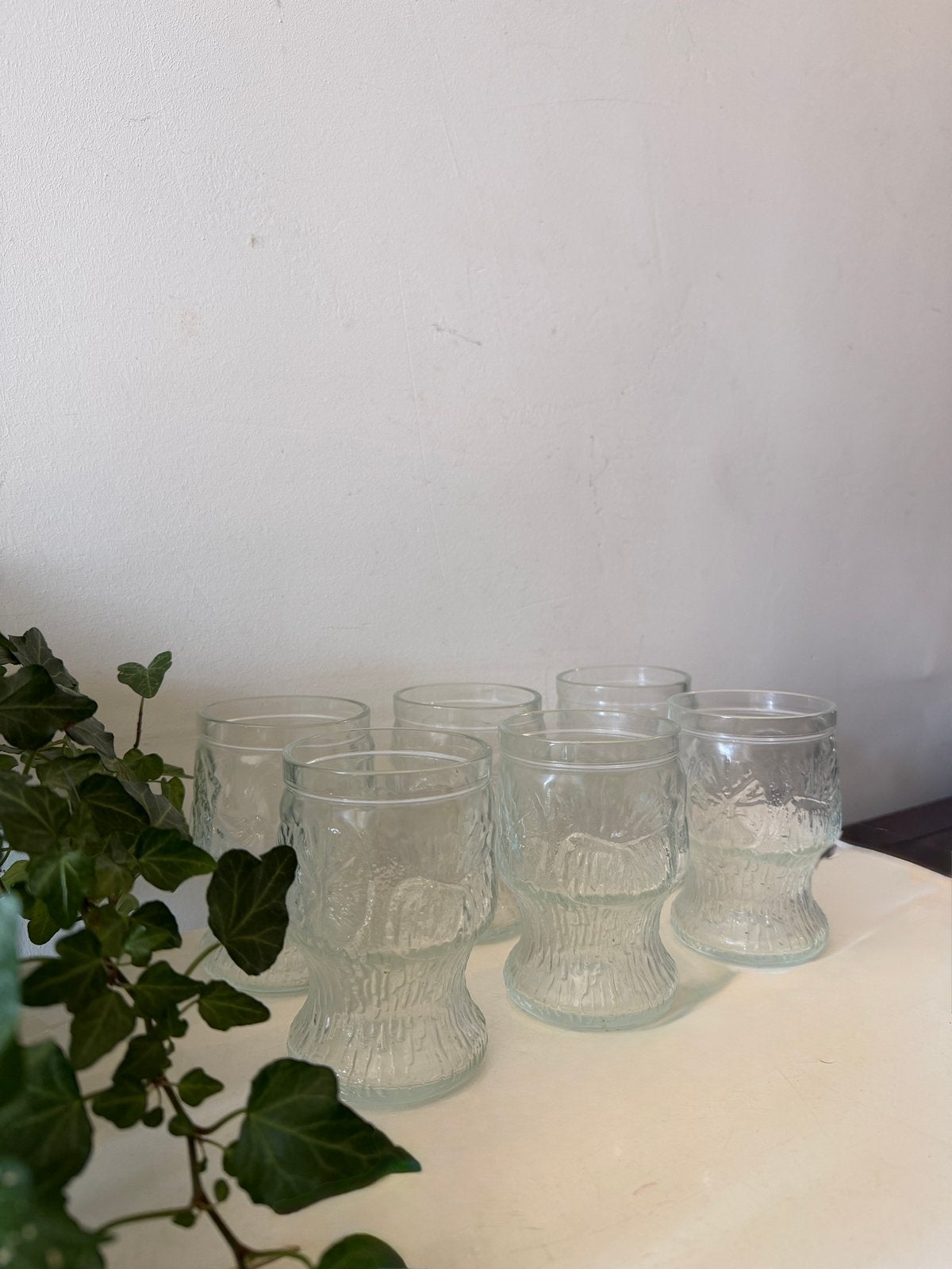 Set van 6 Italiaanse Fidenza Vetraria glazen, Antiek en Kunst, Ophalen of Verzenden
