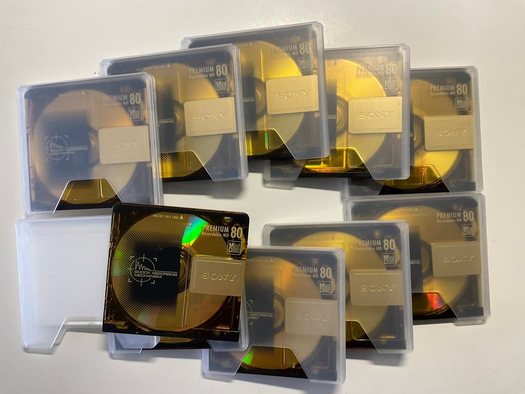 Minidisc’s. SONY PREMIUM GOLD ( de nieuwste )  80 minuten, Audio, Tv en Foto, Walkmans, Discmans en Minidiscspelers, Ophalen of Verzenden