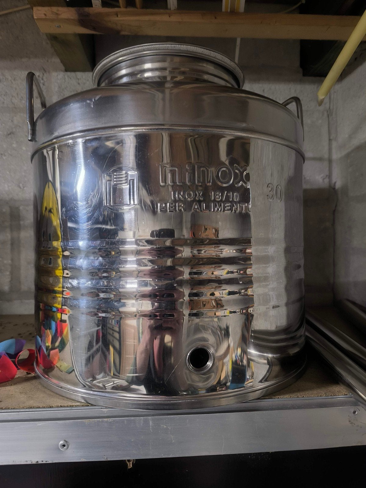 Brouwketel, gistingsvat, hydrometer en meer bierbrouwspullen, Ophalen, Nieuw
