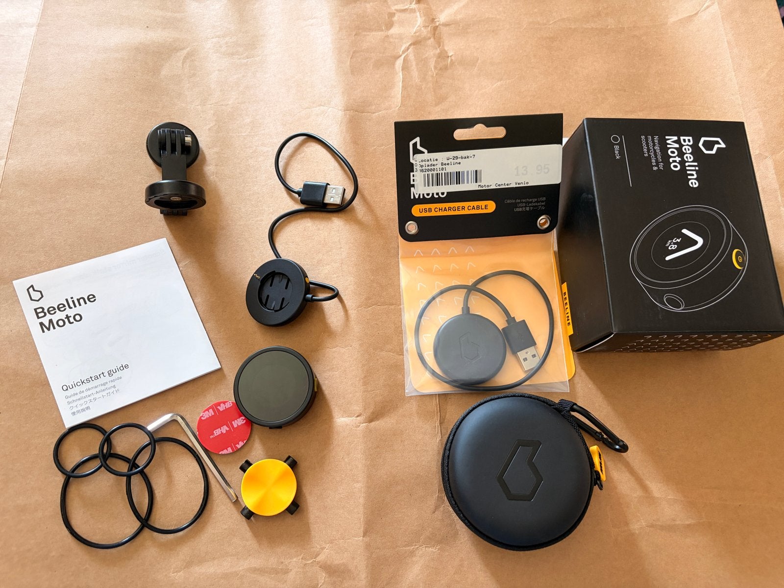 Nieuwe Beeline Moto navigatie + extra oplader en tasje, Motoren, Accessoires | Navigatiesystemen, Ophalen, Nieuw