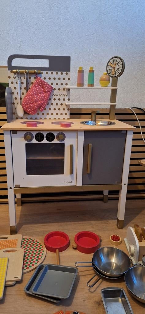 Janod Speelgoedkeuken met veel accessoires, Ophalen, Gebruikt