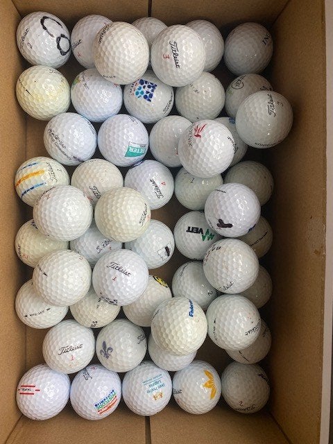 Golfballen; 50 lakeballs Titleist, Ophalen of Verzenden, Gebruikt, Bal(len)