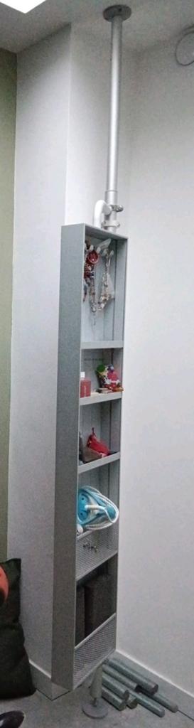 Ikea Stolmen verstelbare kast/spiegel, Huis en Inrichting, Ophalen, Minder dan 50 cm, Gebruikt, 200 cm of meer