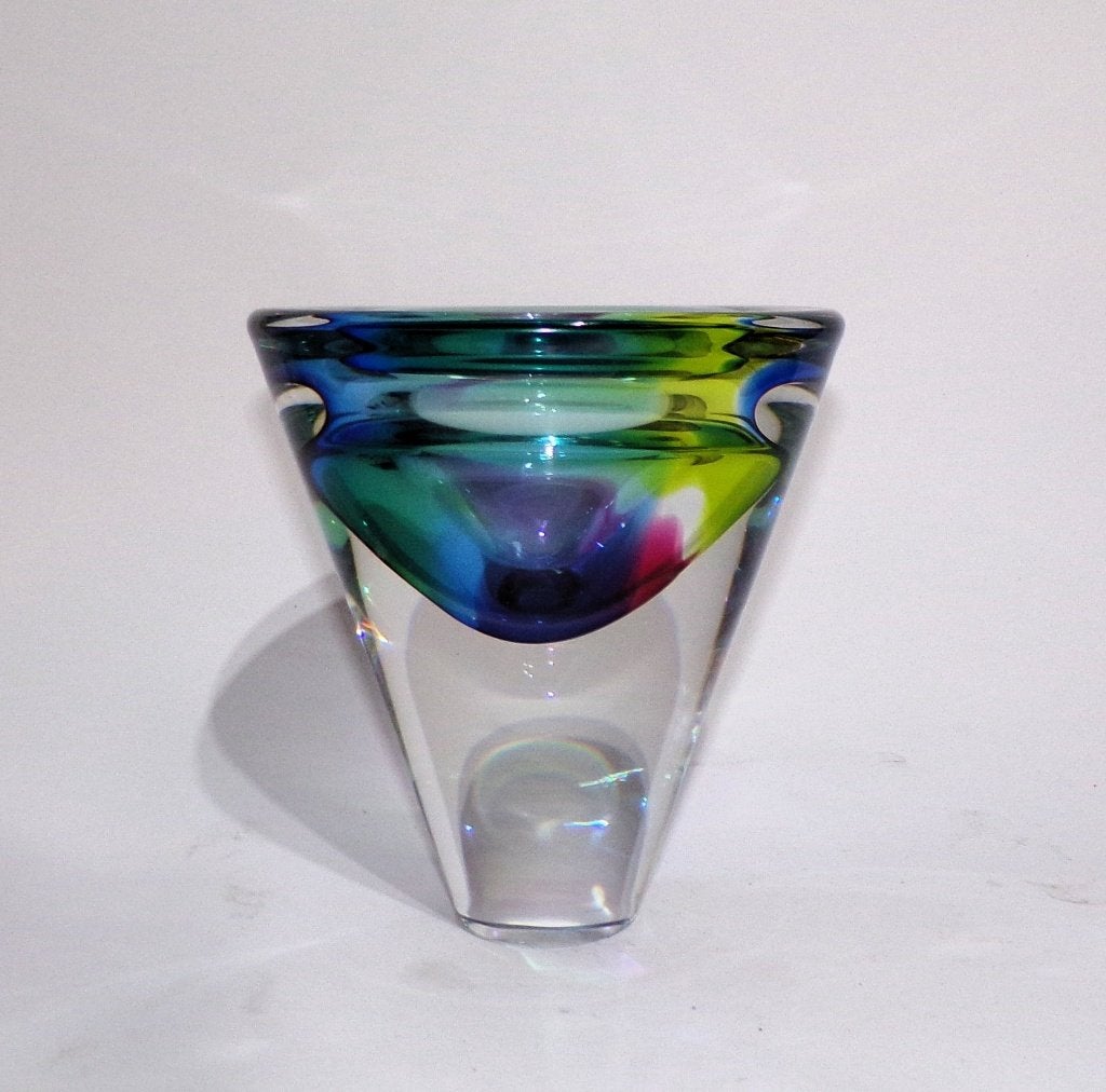 Siem van der Marel - serica vaas 17,5 cm., Antiek en Kunst, Ophalen of Verzenden