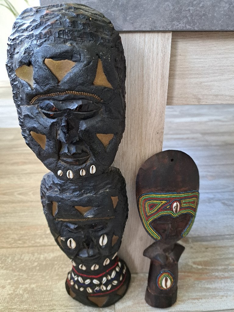 Kunst uit Senegal, Antiek en Kunst, 38 cm, Handgemaakt, Meerkleurig, Overige herkomsten