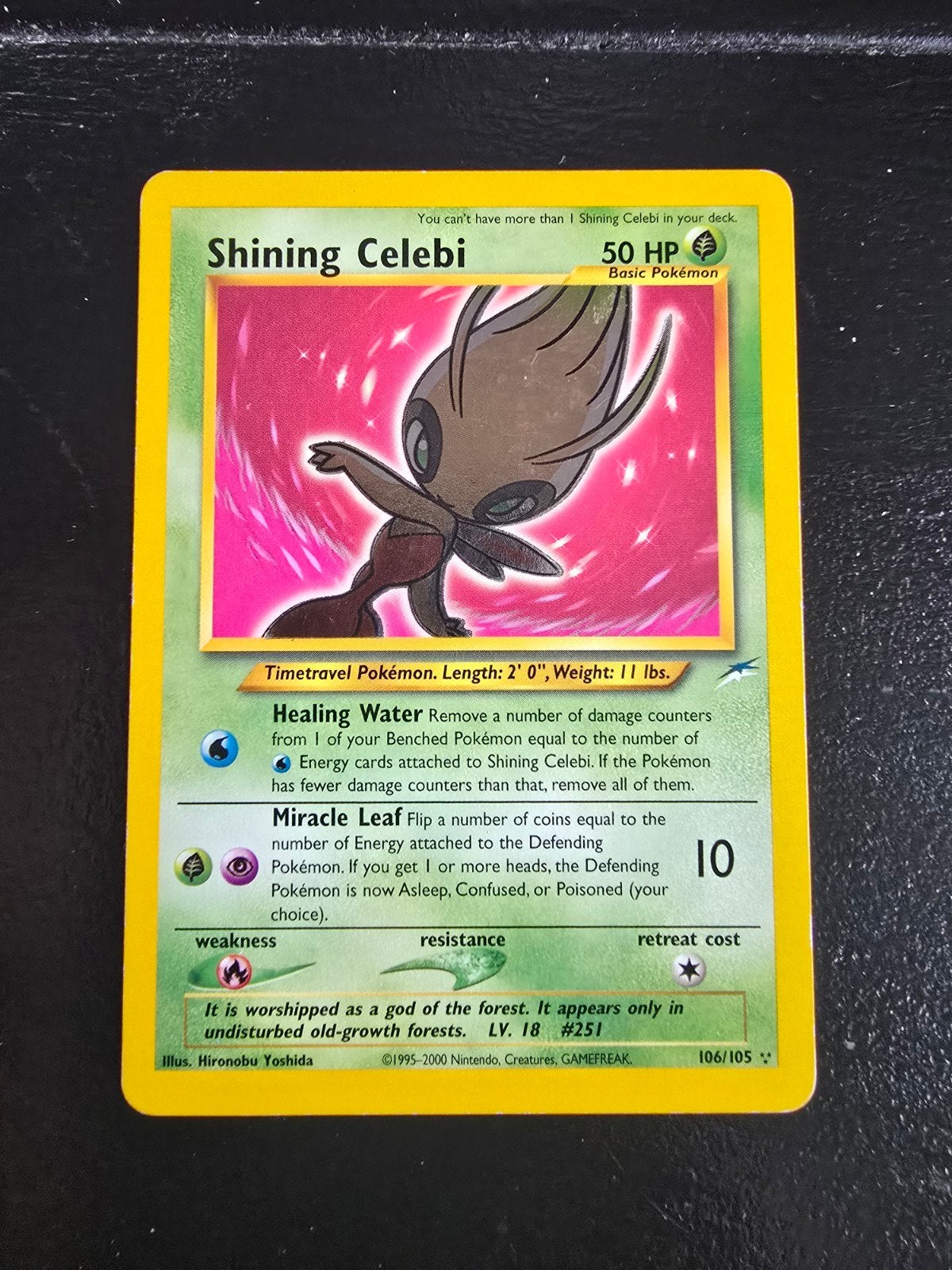 Shining Celebi! Zeldzame Pokemon kaart, Ophalen of Verzenden, Zo goed als nieuw