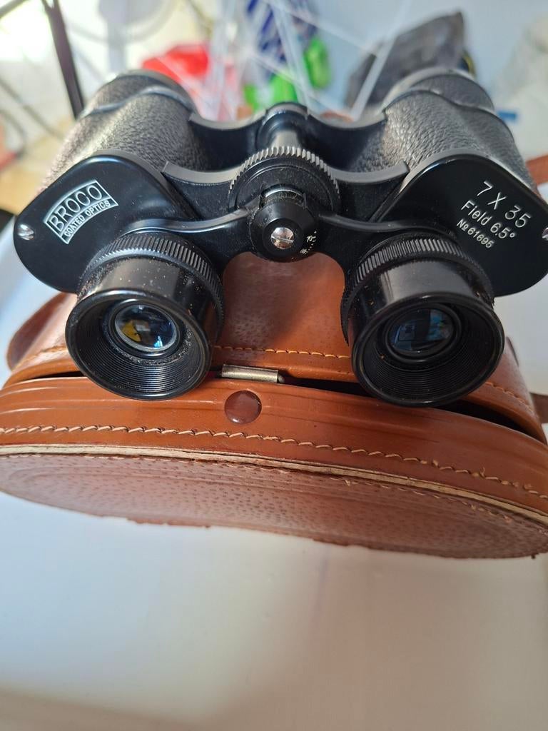 Broco 7x35 Verrekijker met Tas, Gebruikt, Dakkant (recht), Ophalen of Verzenden, 8 tot 12x
