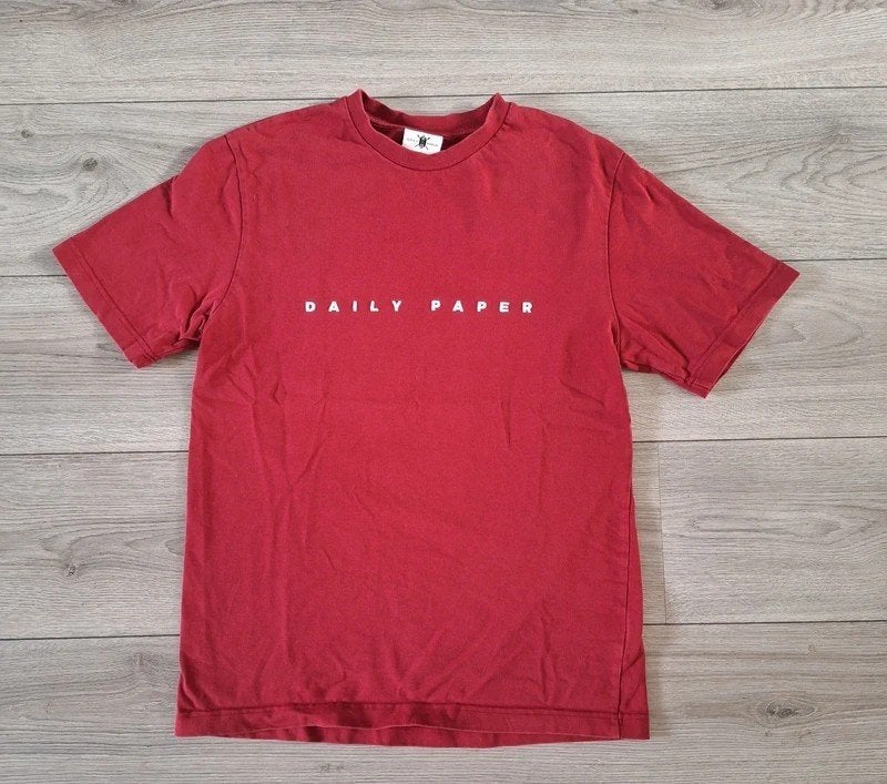 Daily Paper heren t-shirt rood maat S katoen, Ophalen of Verzenden, Zo goed als nieuw, Daily Paper, Rood