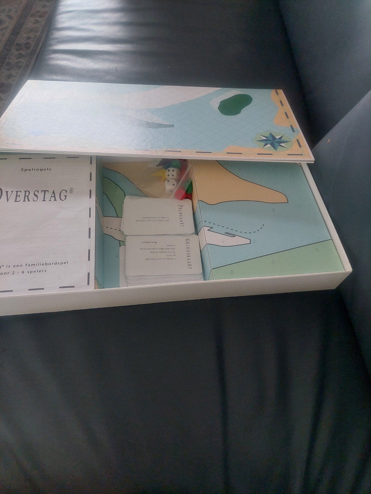 Overstag Zeilspel compleet  10 euro, Hobby en Vrije tijd, Gezelschapsspellen | Bordspellen, Ophalen of Verzenden, Zo goed als nieuw