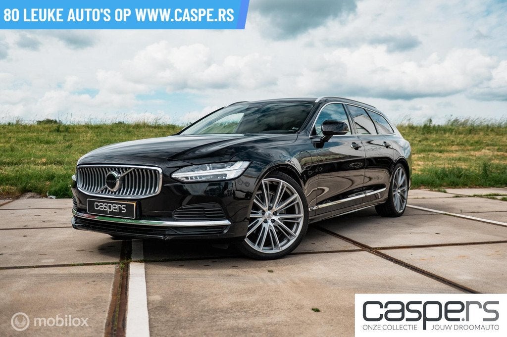 Volvo V90 2.0 T6 PHEV AWD Inscription | TREKHAAK | LEDER, Auto's, Automaat, 4 cilinders, 1969 cc, Zwart