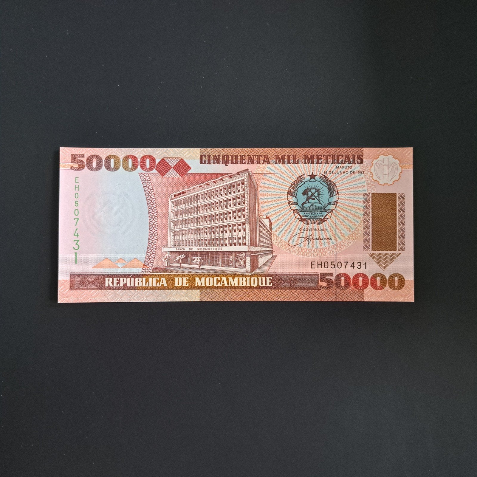 50000 meticais Mozambique #012, Postzegels en Munten, Ophalen of Verzenden, Overige landen, Los biljet