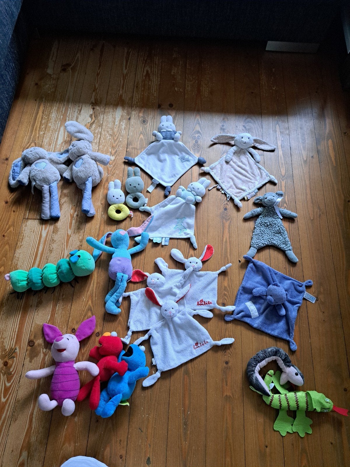 Grote collectie knuffels en knuffeldoekjes, Kinderen en Baby's, Ophalen of Verzenden, Zo goed als nieuw, Klein (minder dan 20 cm)
