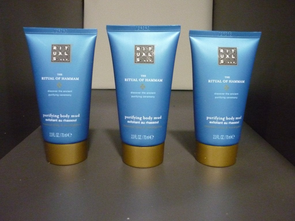 3x Nieuw Rituals The Ritual Hammam, body mud, bodymud, Ophalen of Verzenden, Nieuw, Bad & Douche