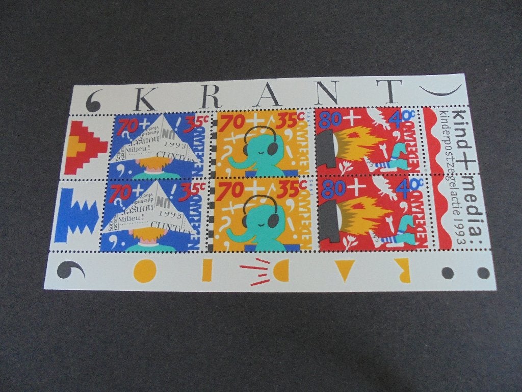 Kinderpostzegels 1993 blok, Verzenden, Na 1940, Postfris