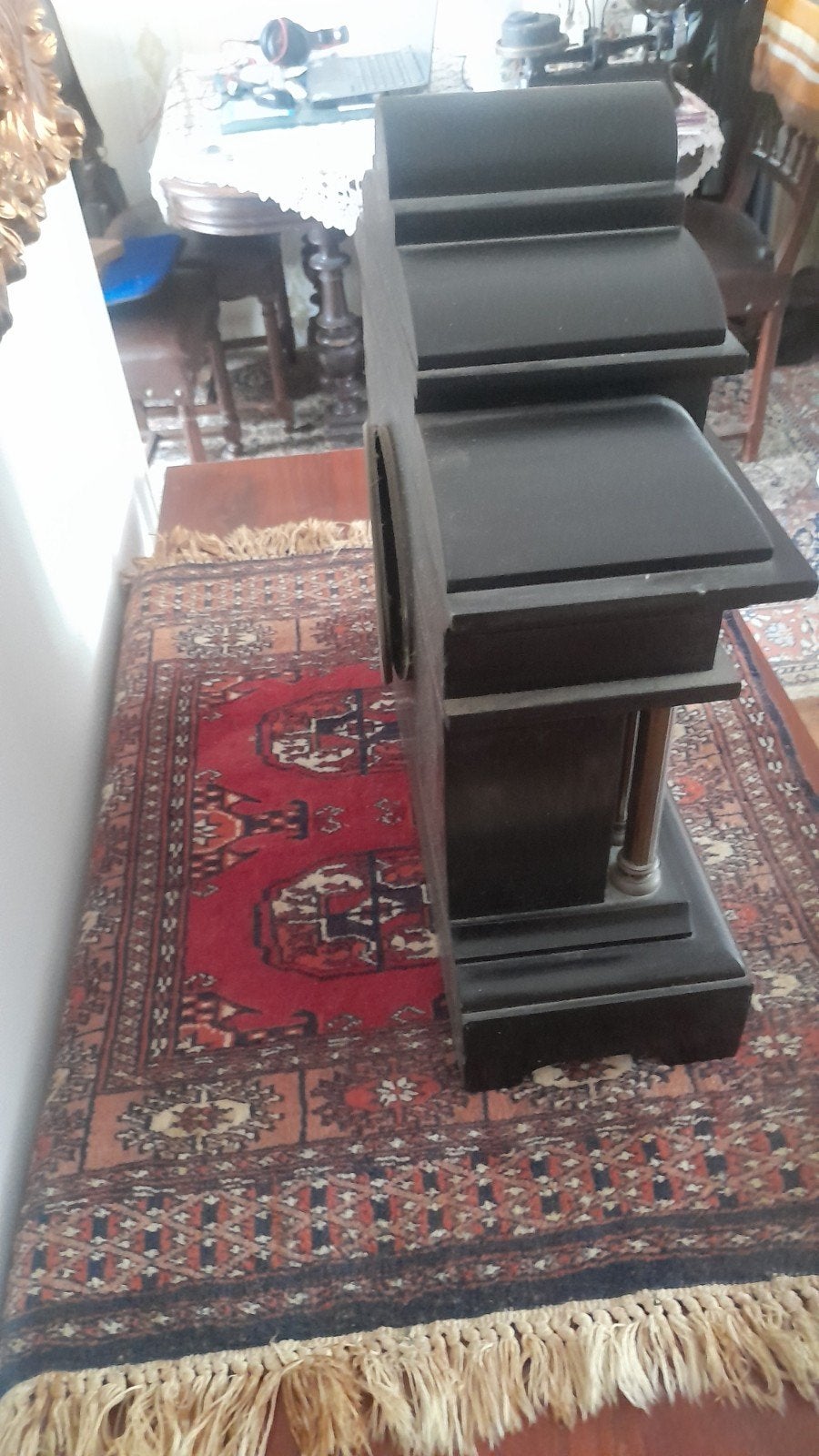 Antieke Ansonia klok, loopt, heeft afstelling nodig, Ophalen