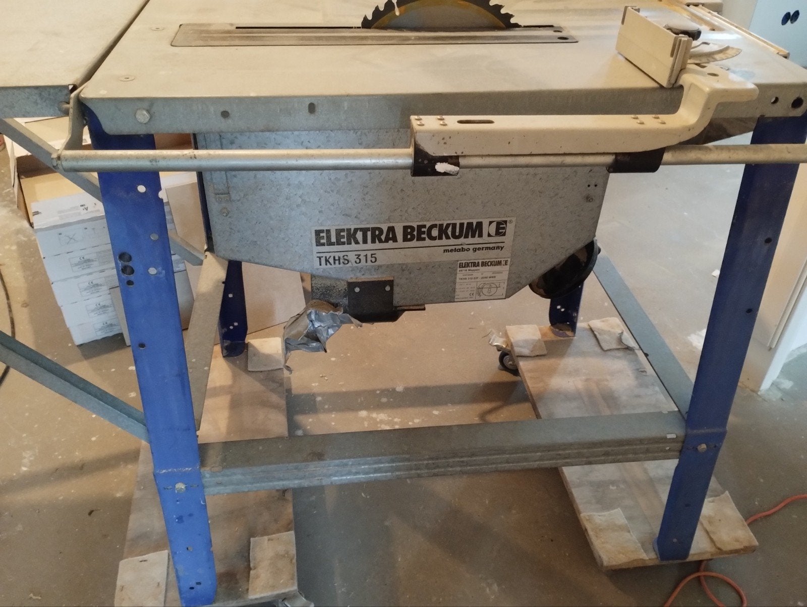 zaagmachine Elektra Beckum tkhs 315, Doe-het-zelf en Verbouw, Ophalen, Gebruikt, Cirkelzaag, 70 mm of meer
