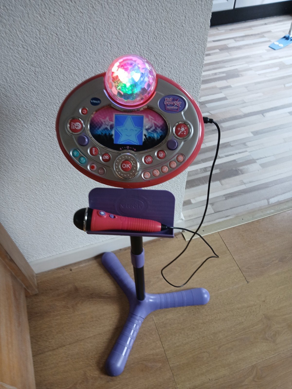 VTech Kidi Super Star Light Show Karaoke Microfoon, Ophalen, Gebruikt, Jongen of Meisje