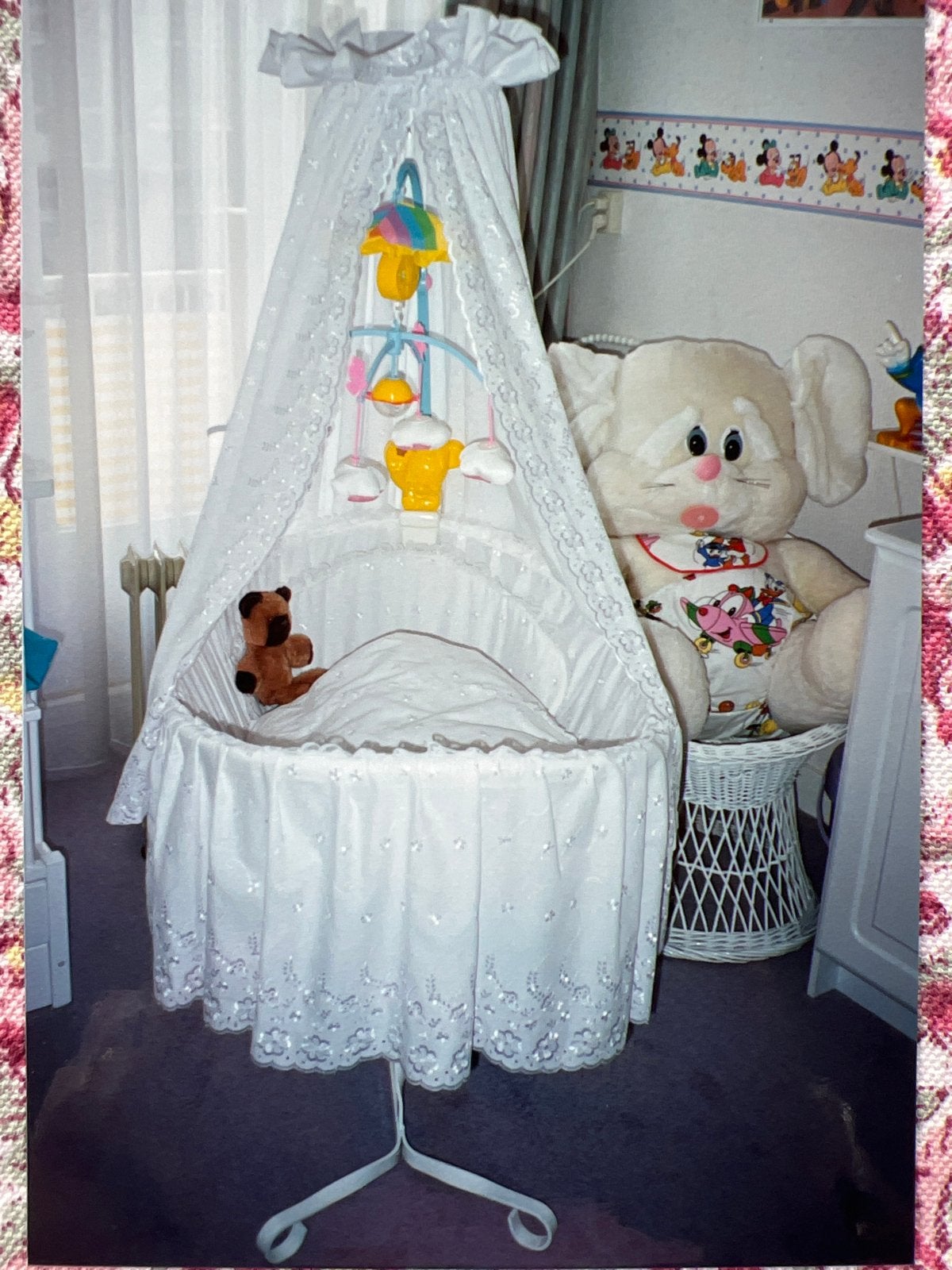 Witte Wieg met Hemel, Kinderen en Baby's, Babywiegjes en Ledikanten, Ophalen, Gebruikt, Wieg