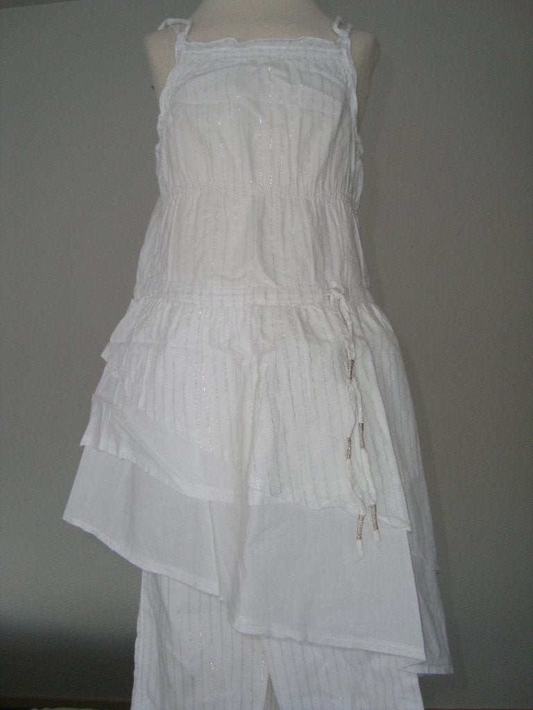 MEXX 2 delige super set wit/zilver 98-104 in ~~nieuw~~ staat, Kinderen en Baby's, Kinderkleding | Maat 98, Verzenden, Zo goed als nieuw