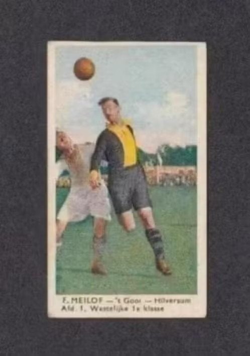 Voetbalplaatje F. Meilof 't Gooi Hilversum Jaren 30., Ophalen of Verzenden, Zo goed als nieuw