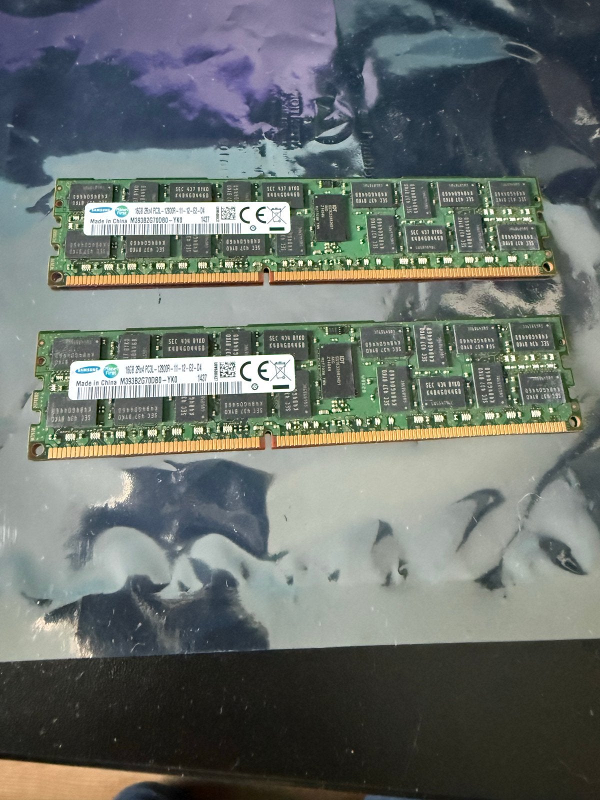 2x 16GB DDR3 RAM Geheugen (32GB totaal) voor server, Gebruikt, Server, DDR3, Ophalen of Verzenden