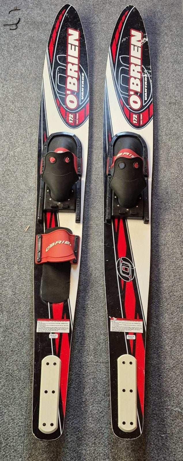 O'Brien Waterski's met touw en verstelbare  bindingen, Met skitouw, Gebruikt, Waterski's, 160 cm of meer