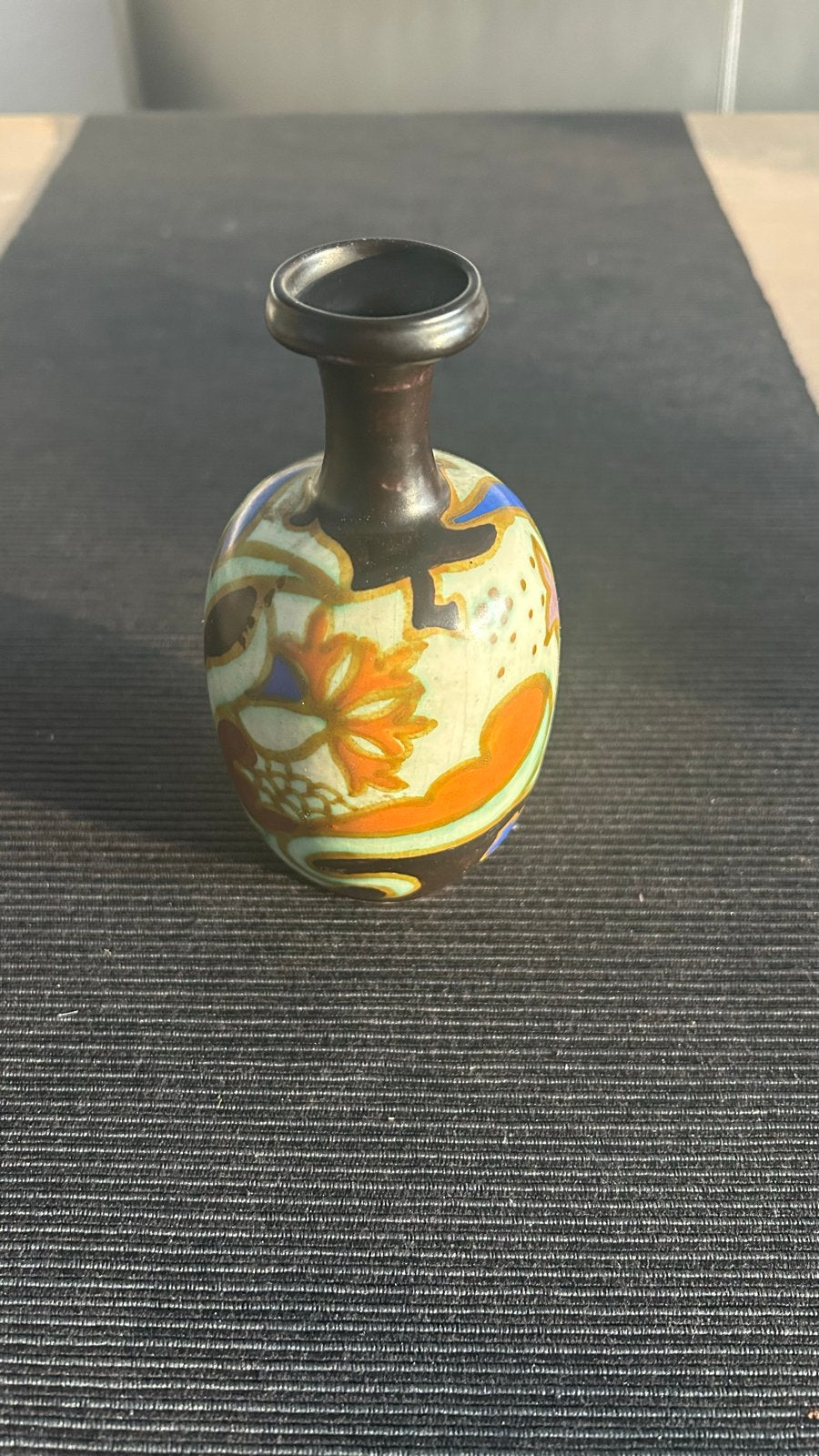 Zeldzame Goedewaagen Distel Gouda Holland vaasje, Antiek en Kunst, Ophalen of Verzenden
