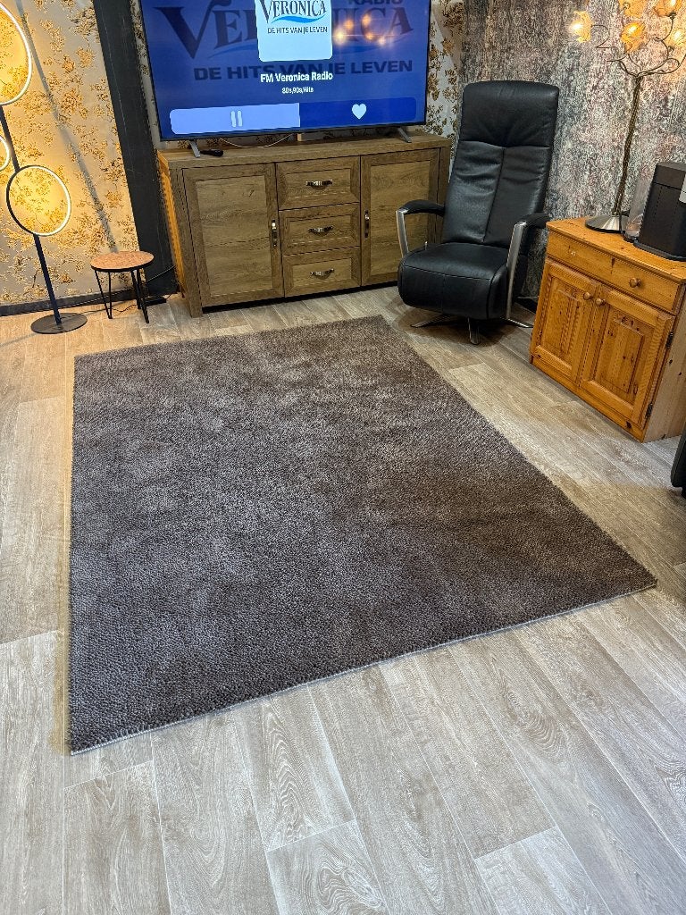 vloerkleed Brink en Campman Gravel bruin 170 x 240 cm, Bruin, 150 tot 200 cm, Ophalen of Verzenden, Brink en Campman
