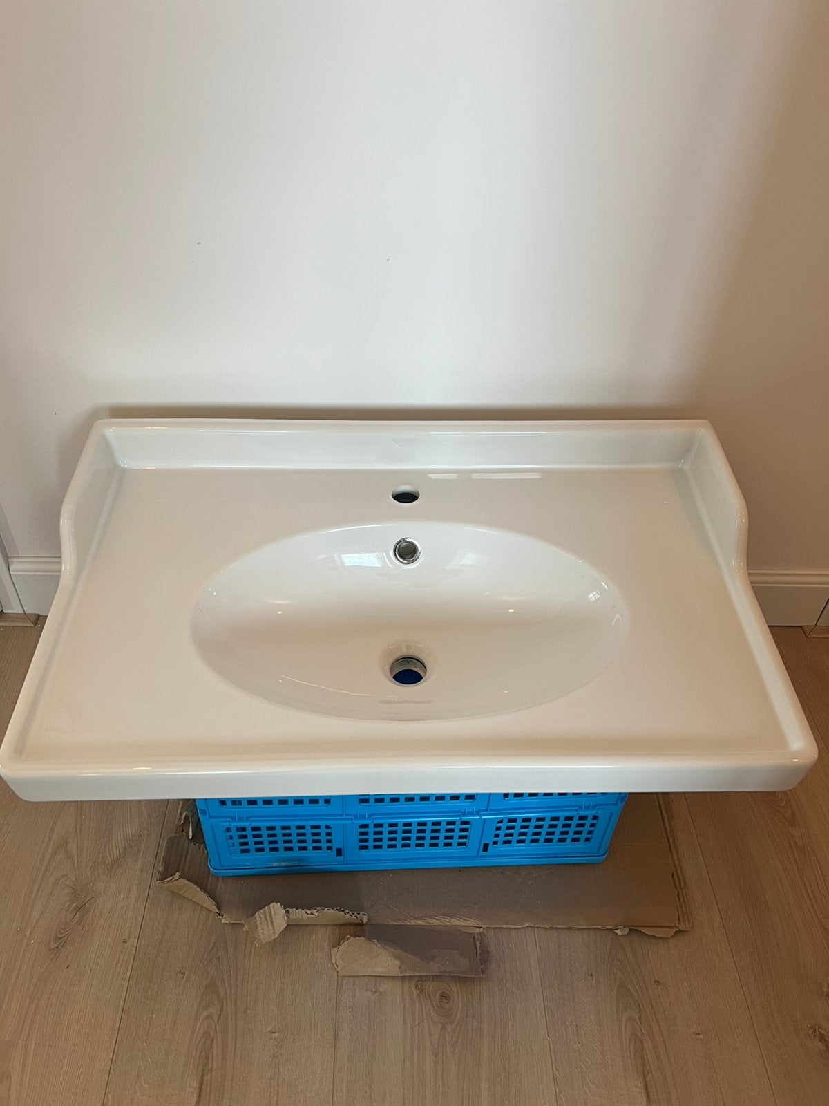 Ikea rutsjon wastafel 82x49, Huis en Inrichting, Badkamer | Badkamermeubels, Ophalen, 50 tot 100 cm, Zo goed als nieuw, Minder dan 100 cm